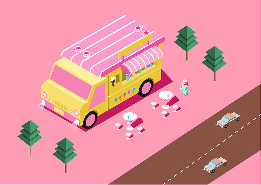 2.5D插画，练习作品（图ZMTI2NzM5OTIw） - 创作习作 - 站酷设计师亦涵2017原创素材 - 站酷ZCOOL