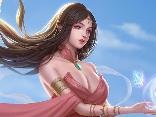 蝶女（個(gè)人主頁-ZMzg2Mjk4NTI=） - 游戲原畫 - 站酷設(shè)計(jì)師夜夜夜夜1103原創(chuàng)素材 - 站酷ZCOOL