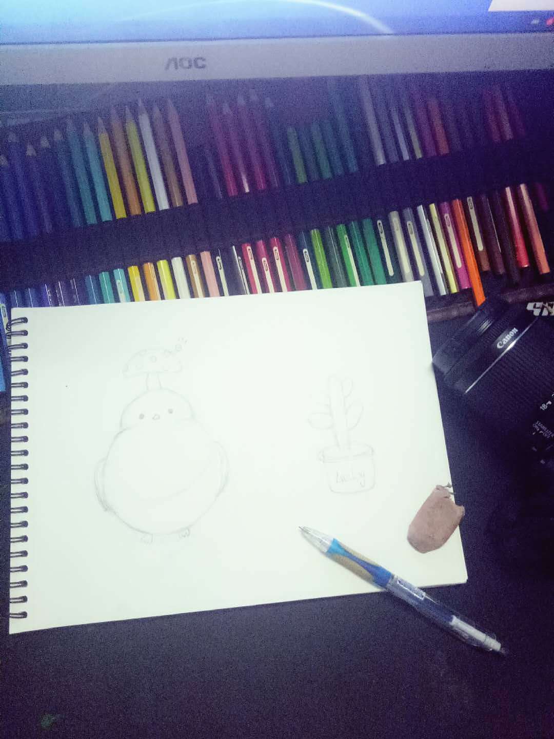 彩铅画，绘画（图ZMTIxMTE3NTM2） - 绘本 - 站酷设计师搁浅的于思原创素材 - 站酷ZCOOL