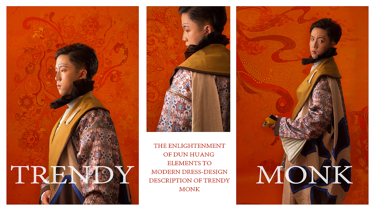 #2020青春答卷#《潮僧》服装设计（图ZMjA3MTc5MjQ0） - 其他服装 - 站酷设计师江汉大学设计学院服装设计原创素材 - 站酷ZCOOL