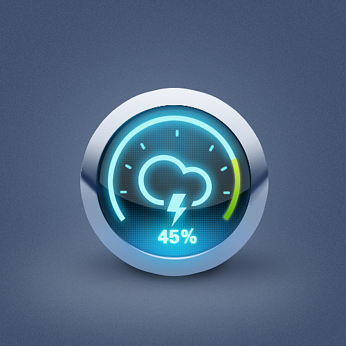 感觉画这样的图标,配色非常重要,特别是想表现金属的质感,渐变很微妙