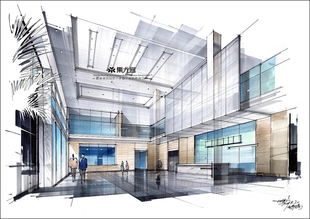 【集尤客作品】孙大野老师多种类型室内空间马克笔表达（图ZMTU1NTAxNzQ0） - 家装设计 - 站酷设计师集尤客教育原创素材 - 站酷ZCOOL