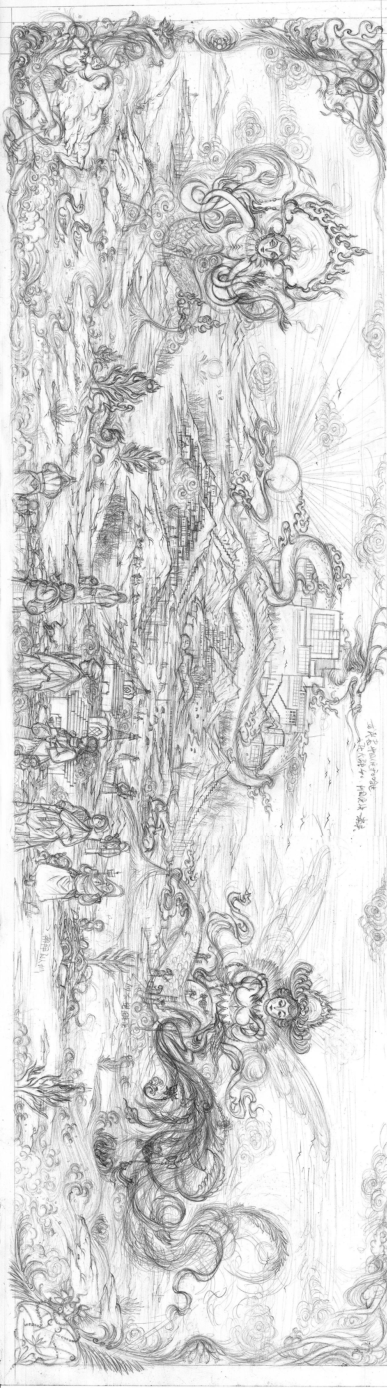 布达拉宫金顶创作（图ZMjU4Nzc0Mzcy） - 创作习作 - 站酷设计师张贇ILLUSTRATION原创素材 - 站酷ZCOOL