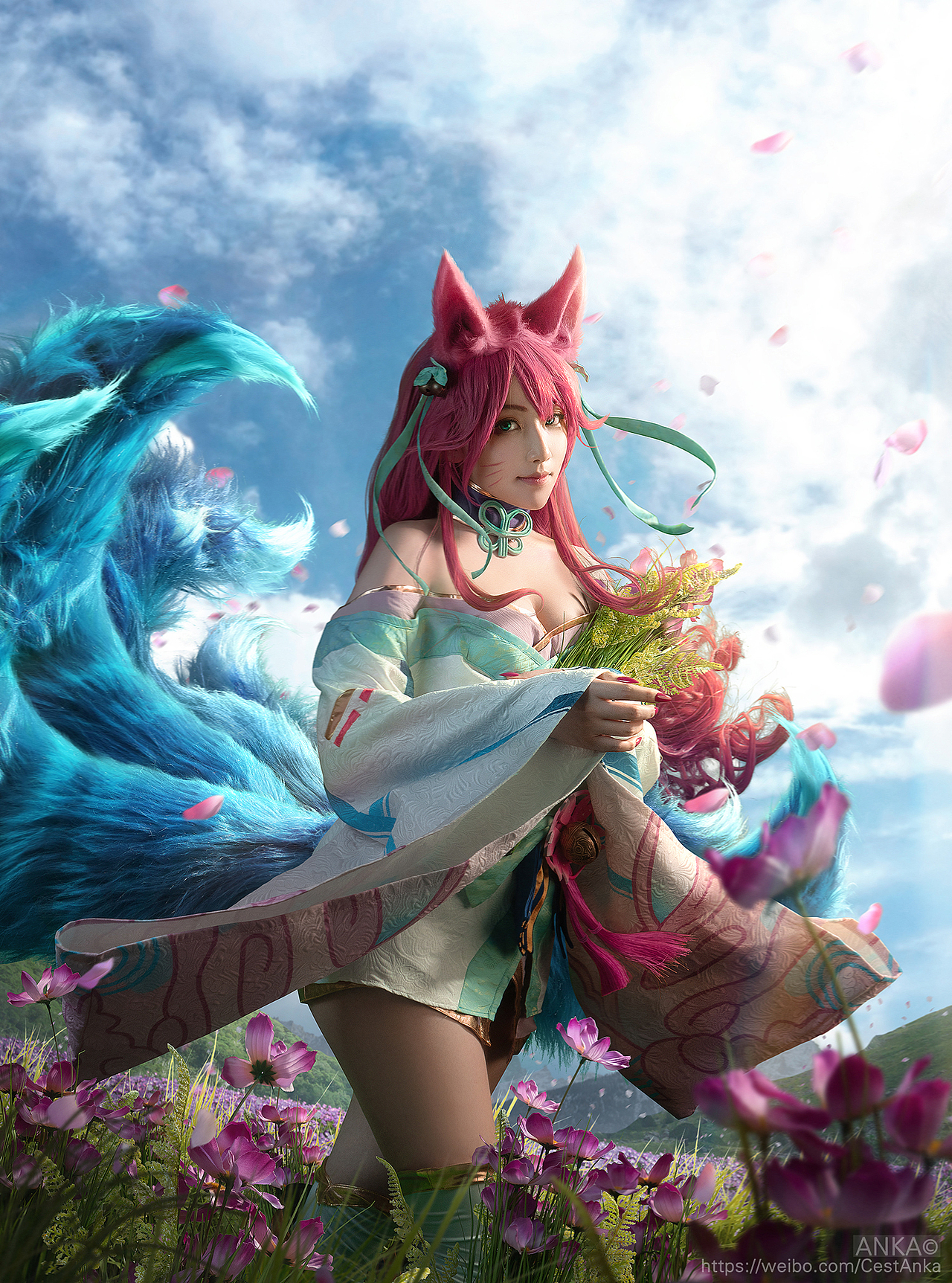 LOL英雄联盟阿狸（灵魂莲华）COSPLAY绽灵节（图ZMjI0MDY3OTg4） - 其他摄影 - 站酷设计师LuAnka原创素材 - 站酷ZCOOL