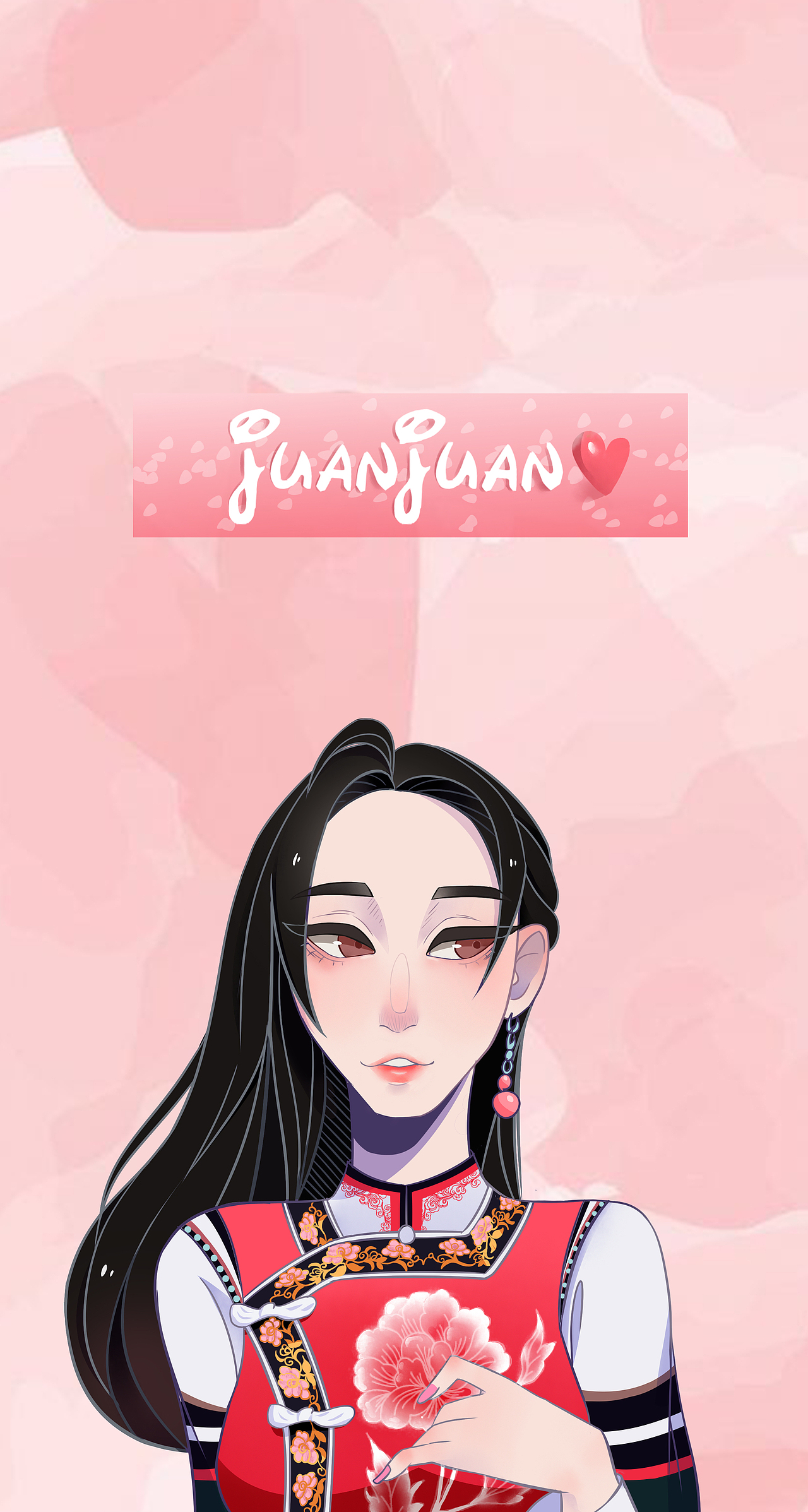 少数民族头像插画