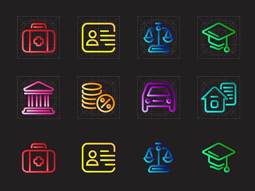 【icon设计】政务网站 icon设计