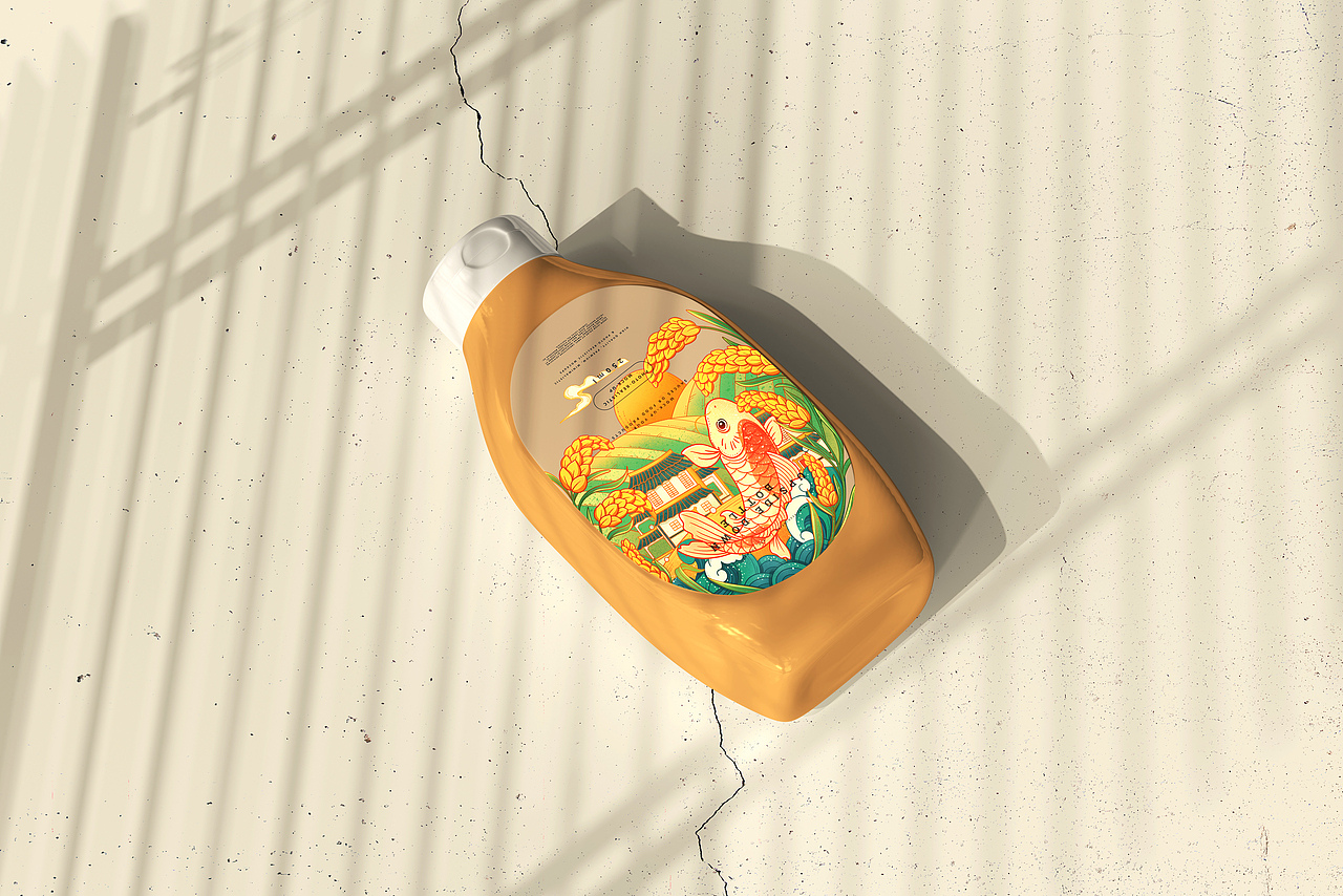 “米油盐酱醋茶” 系列包装插画（图ZMjg1OTAzNDIw） - 商业插画 - 站酷设计师妍子喵工作室原创素材 - 站酷ZCOOL