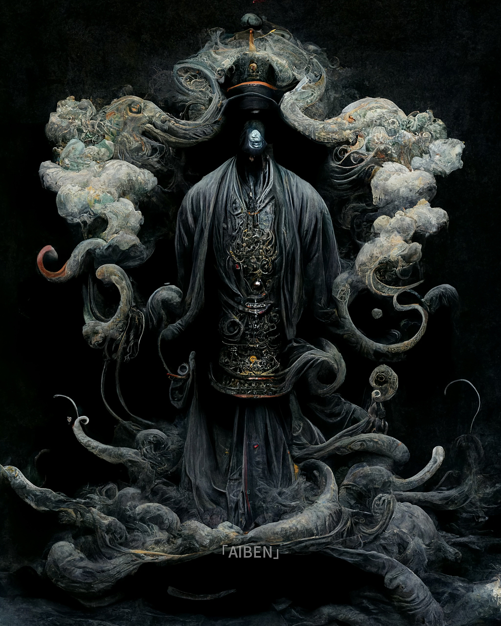 道诡异仙·中式克苏鲁（图ZMzE3MTE3MzM2） - 商业插画 - 站酷设计师AIBEN本原创素材 - 站酷ZCOOL