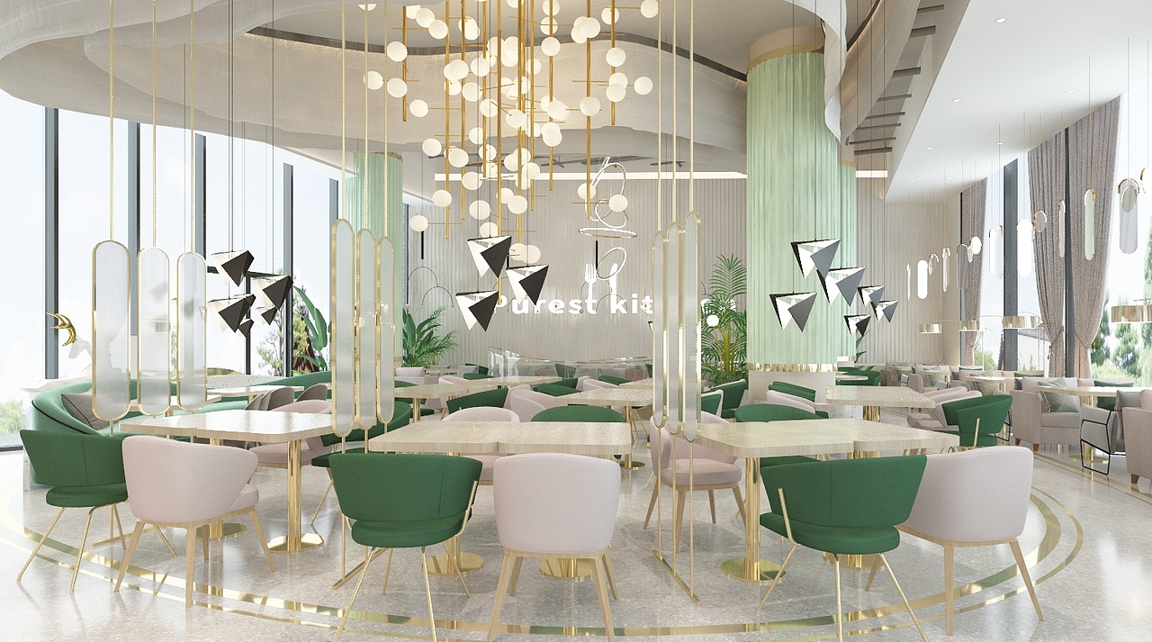 纯厨新意式西餐厅空间设计装修