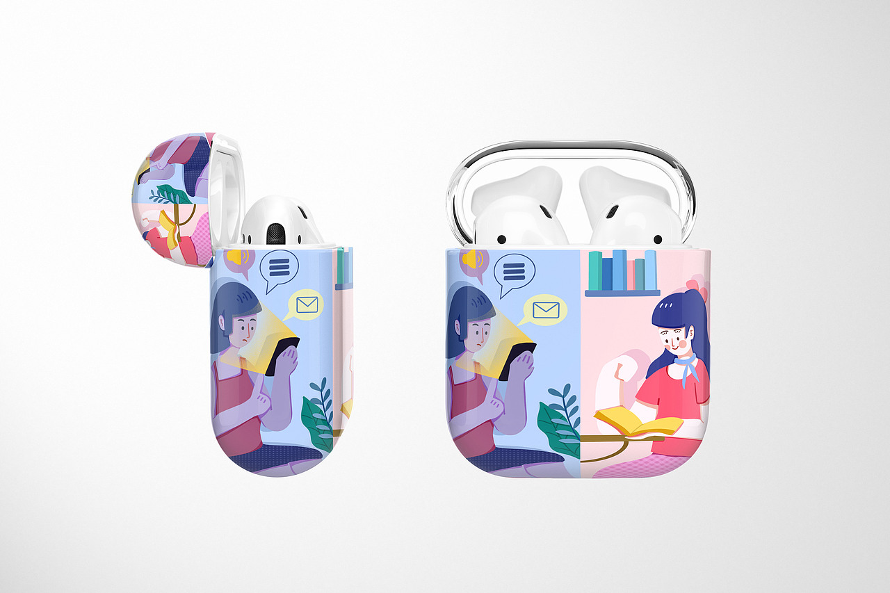 FOMO vs JOMO心情插画