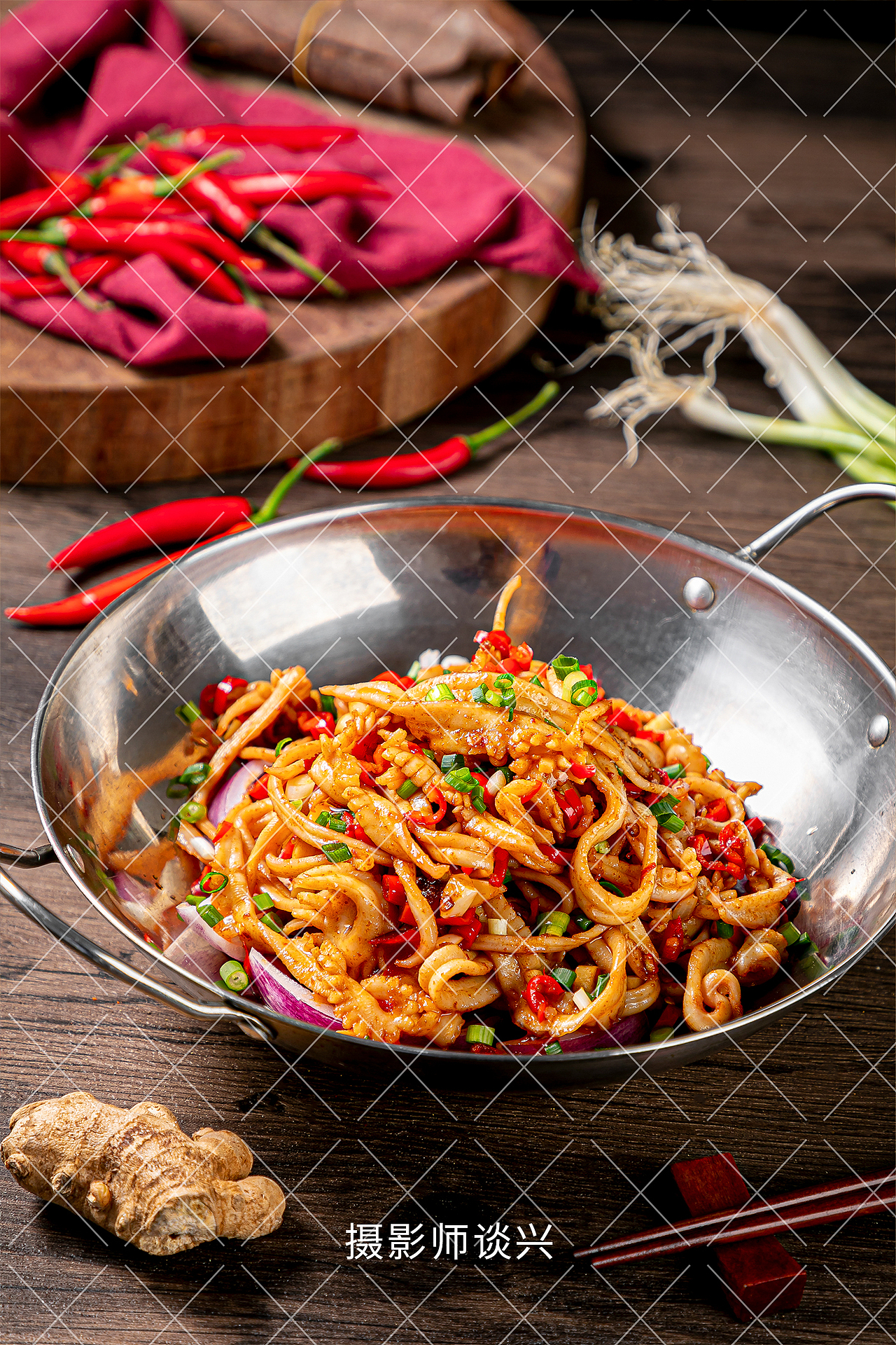 茶油谷鸭 、鱿鱼、羊杂、五圆整鸡等湘菜 美食摄影
