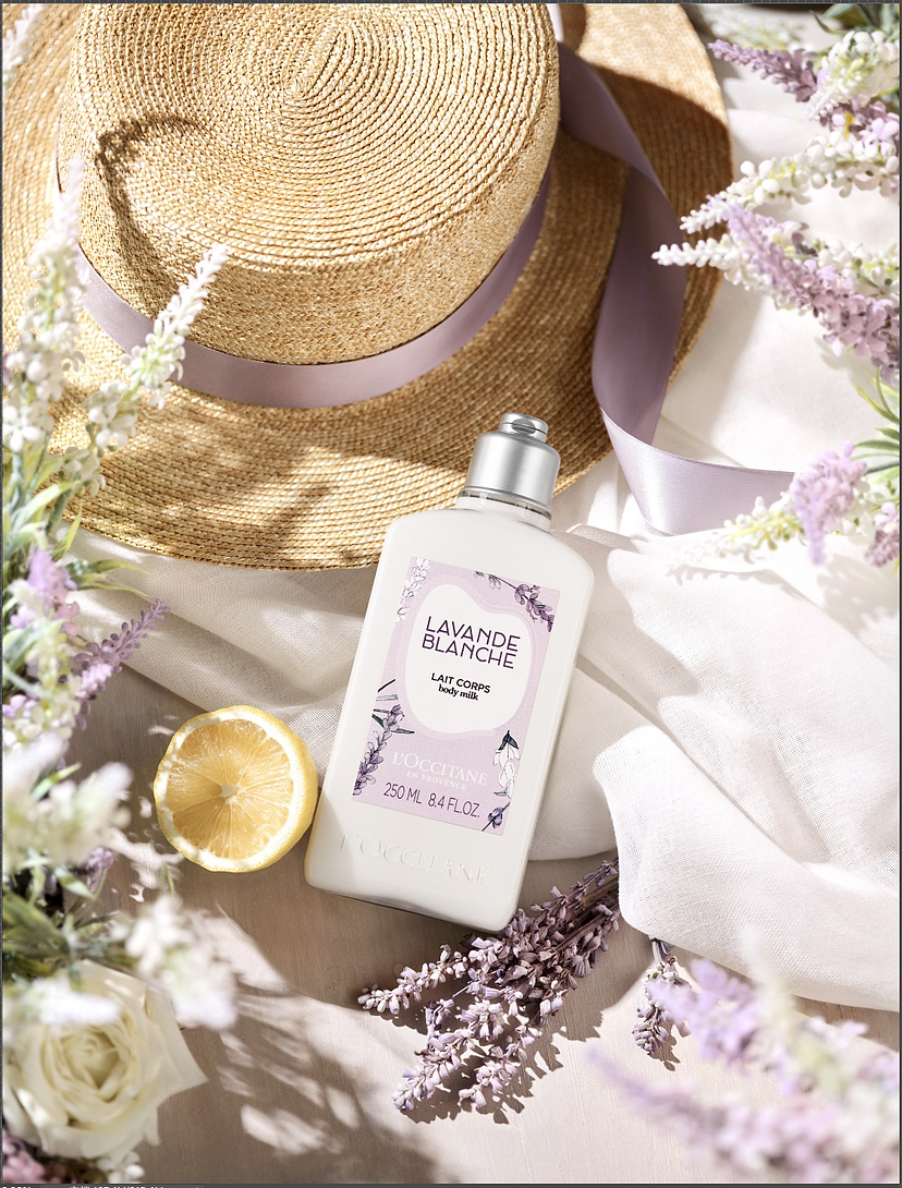 欧舒丹L'OCCITANE全新白色薰衣草系列大片（图ZMzUyNTUyOTQ4） - 产品摄影 - 站酷设计师谭硕原创素材 - 站酷ZCOOL
