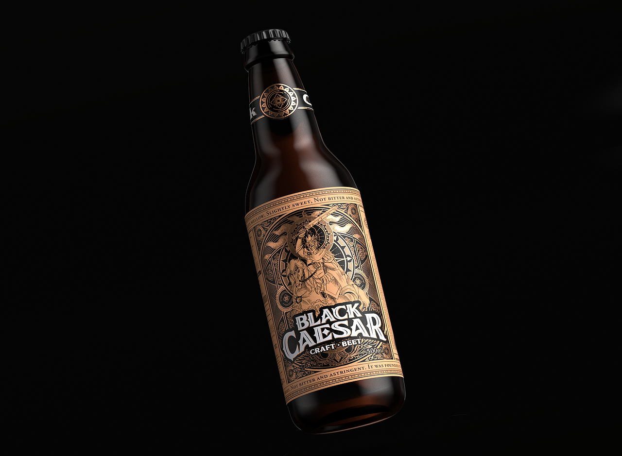 黑凯撒啤酒包装设计（图ZMjQwMTc3MzYw） - 包装 - 站酷设计师胡晓波设计原创素材 - 站酷ZCOOL