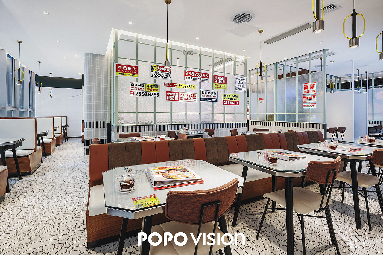 新城闹市里茶餐厅新样貌 | 壹间茶餐厅 x POPO VISION（图ZMTkyNDI2MDY0） - 环境/建筑摄影 - 站酷设计师POPOVISION原创素材 - 站酷ZCOOL