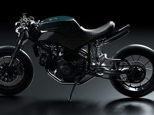 杜卡迪 摩托车渲染 街车渲染