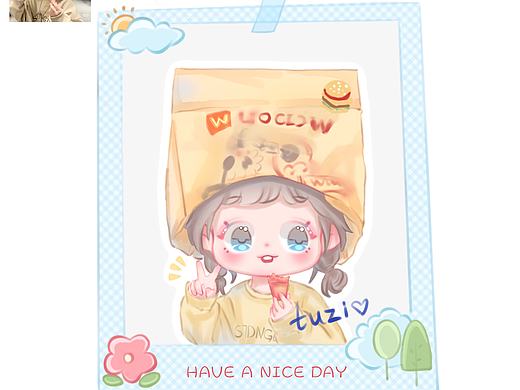 q版头像，手绘插画（个人主页-ZNzAyNjMxOTY=） - 艺术插画 - 站酷设计师画插画的兔子原创素材 - 站酷ZCOOL