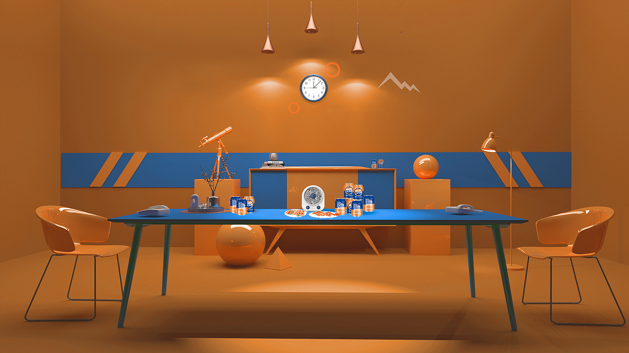 九阳&哈啤 宅家快乐自造机 广告片场景设计