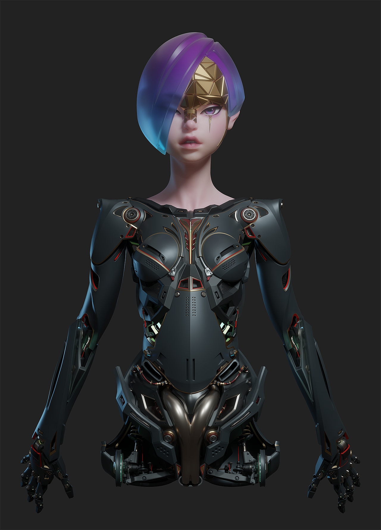 Girl Blender Hard surface（图ZMjUzMzA1ODMy） - 人物/生物 - 站酷设计师FHNT原创素材 - 站酷ZCOOL