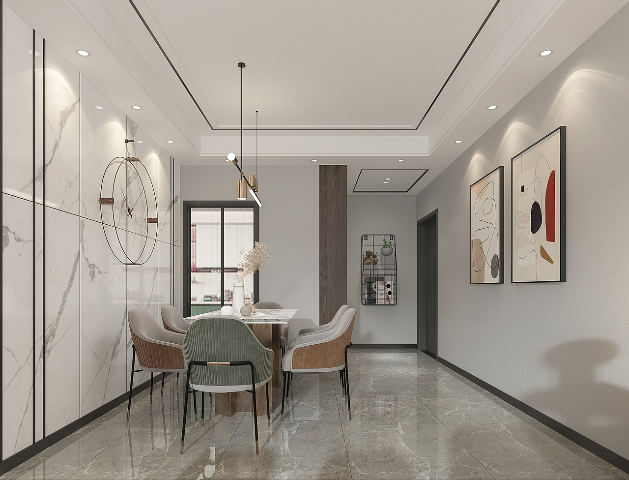 现代简约客餐厅