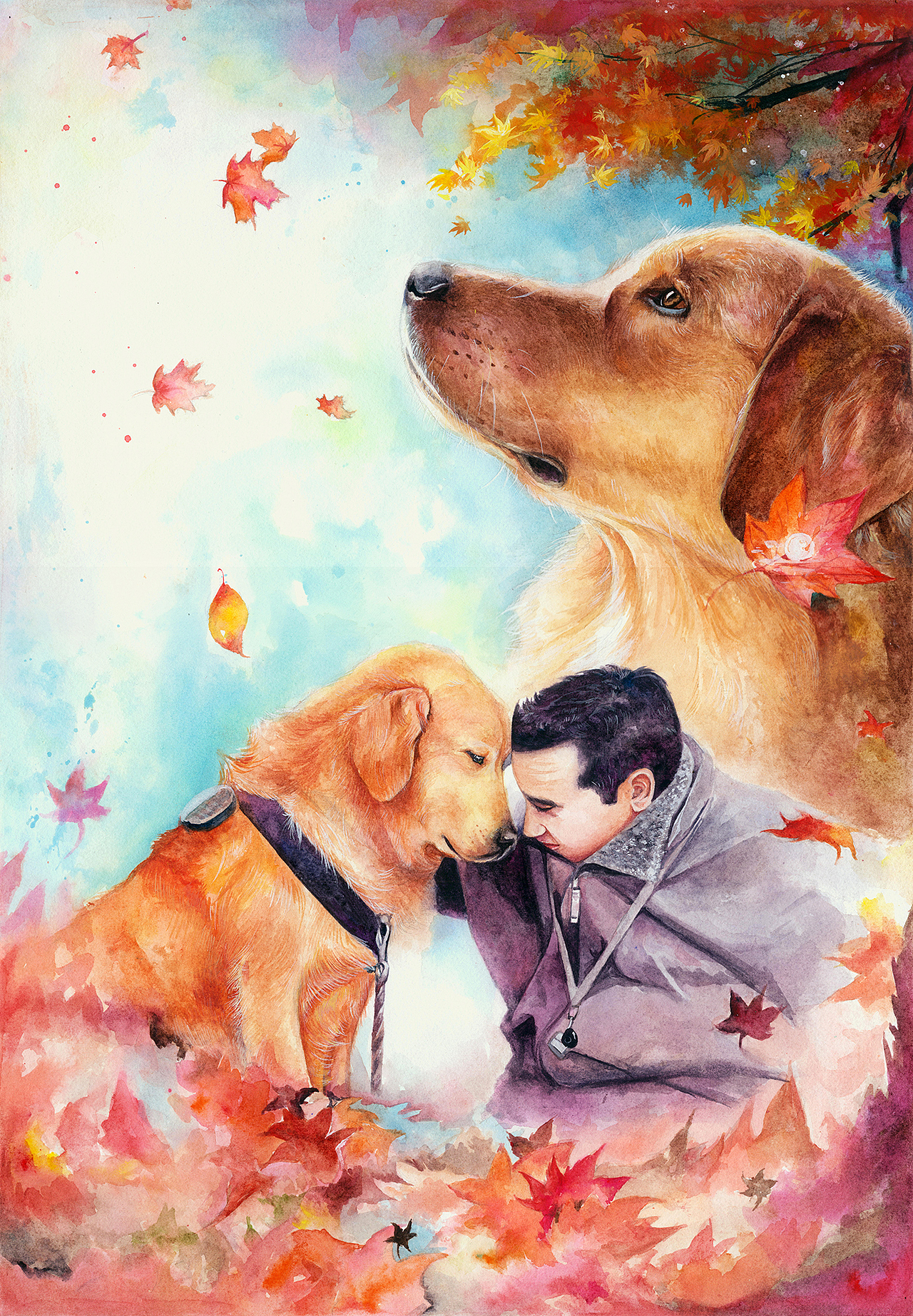 灵感来源于电影《忠犬八公的故事》改编自日本真实的故事.