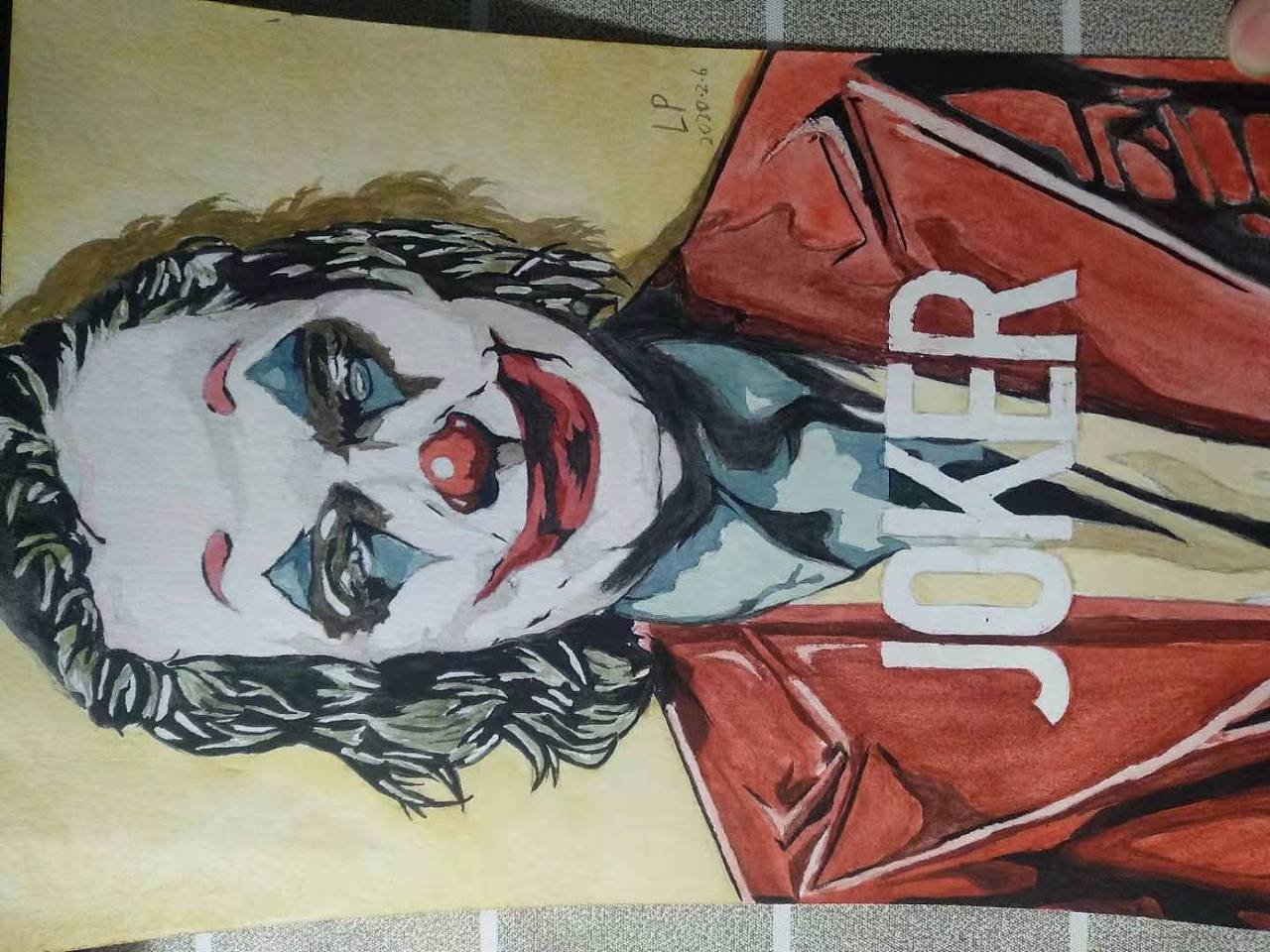 小丑水彩画