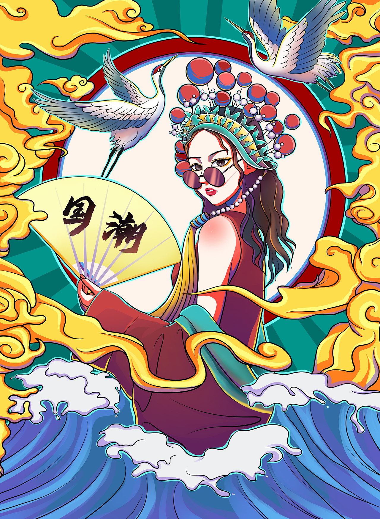 国潮人物_榛子插画师-站酷zcool