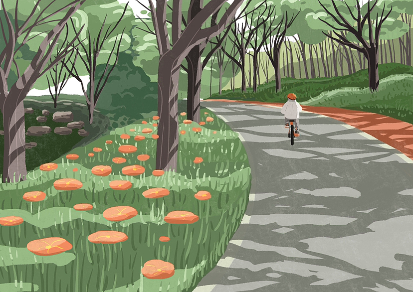 春日光影系列作品（图ZMzM0NTgxNTY0） - 艺术插画 - 站酷设计师车厘子Q原创素材 - 站酷ZCOOL