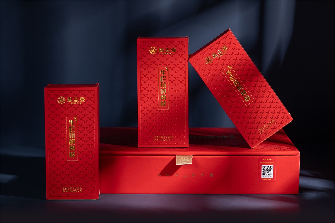 牛栏坑的肉桂茶叶产品礼盒拍摄