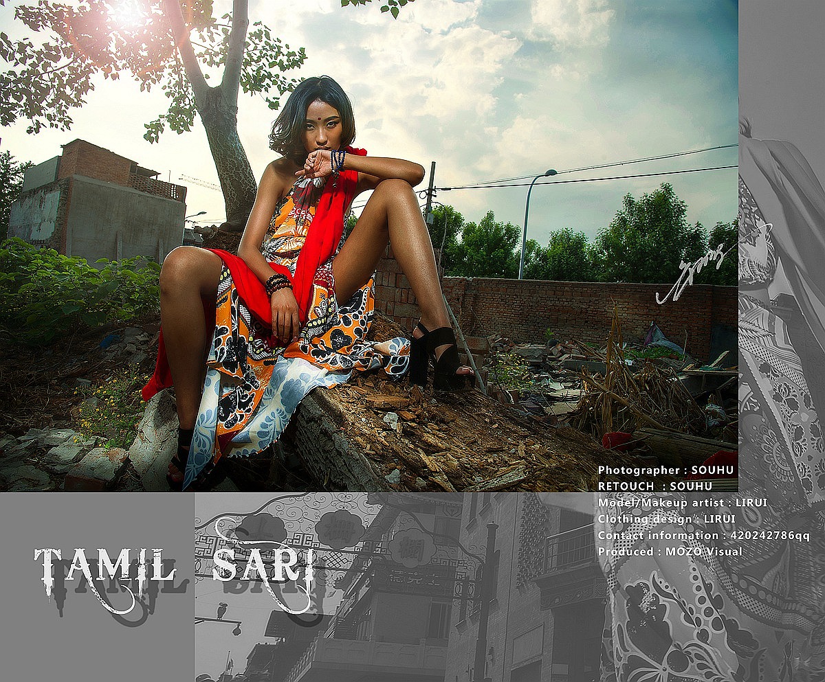 TAMIL SARI ---- 【搜虎作品】（图ZMjg2MTIwODA=） - 休闲/流行服饰 - 站酷设计师搜虎原创素材 - 站酷ZCOOL