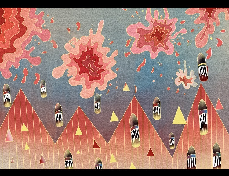 画说红歌系列插画