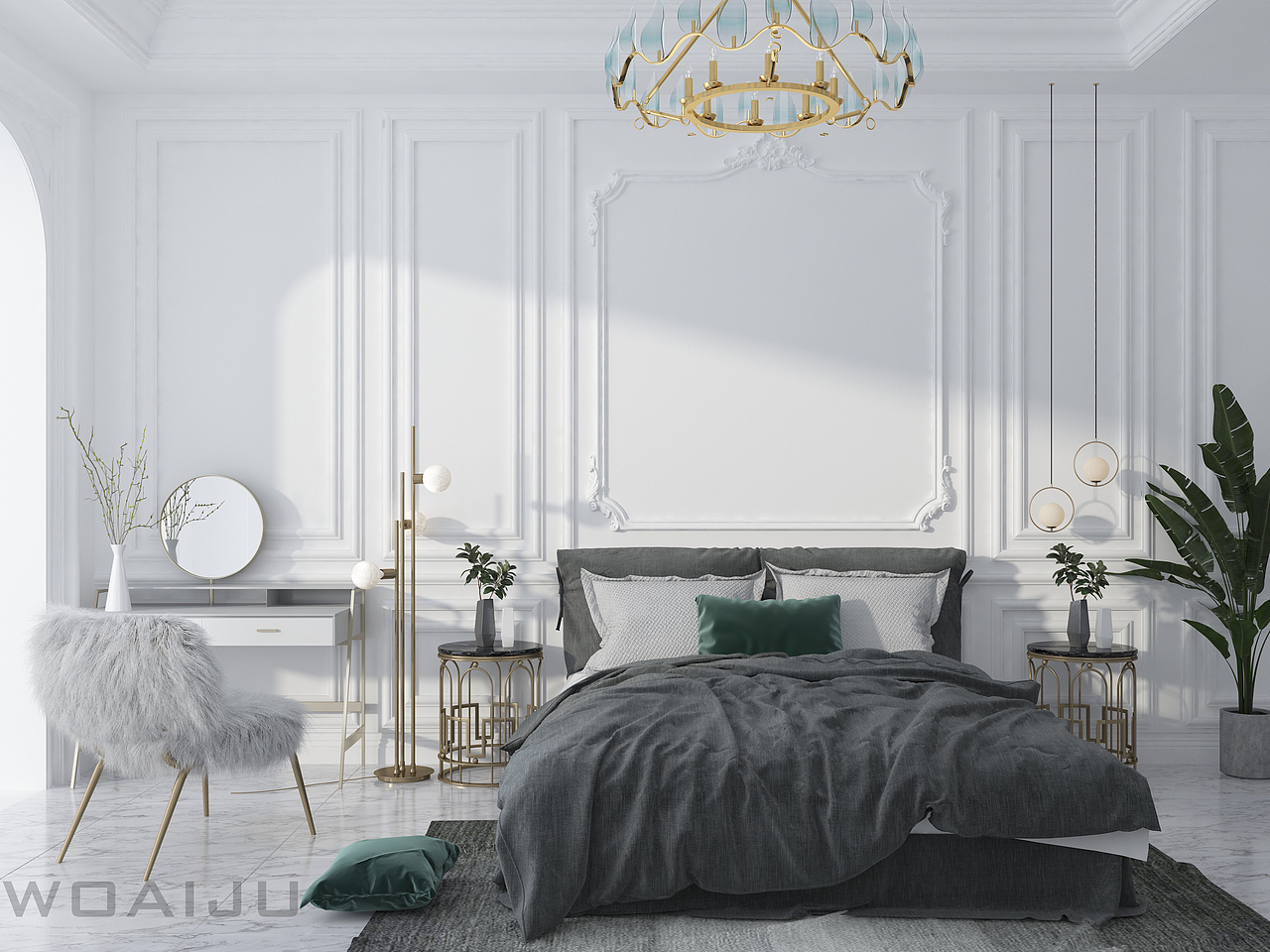 客厅卧室室内空间设计（图ZMTgwNzM0MTAw） - 建筑/空间 - 站酷设计师我爱居原创素材 - 站酷ZCOOL