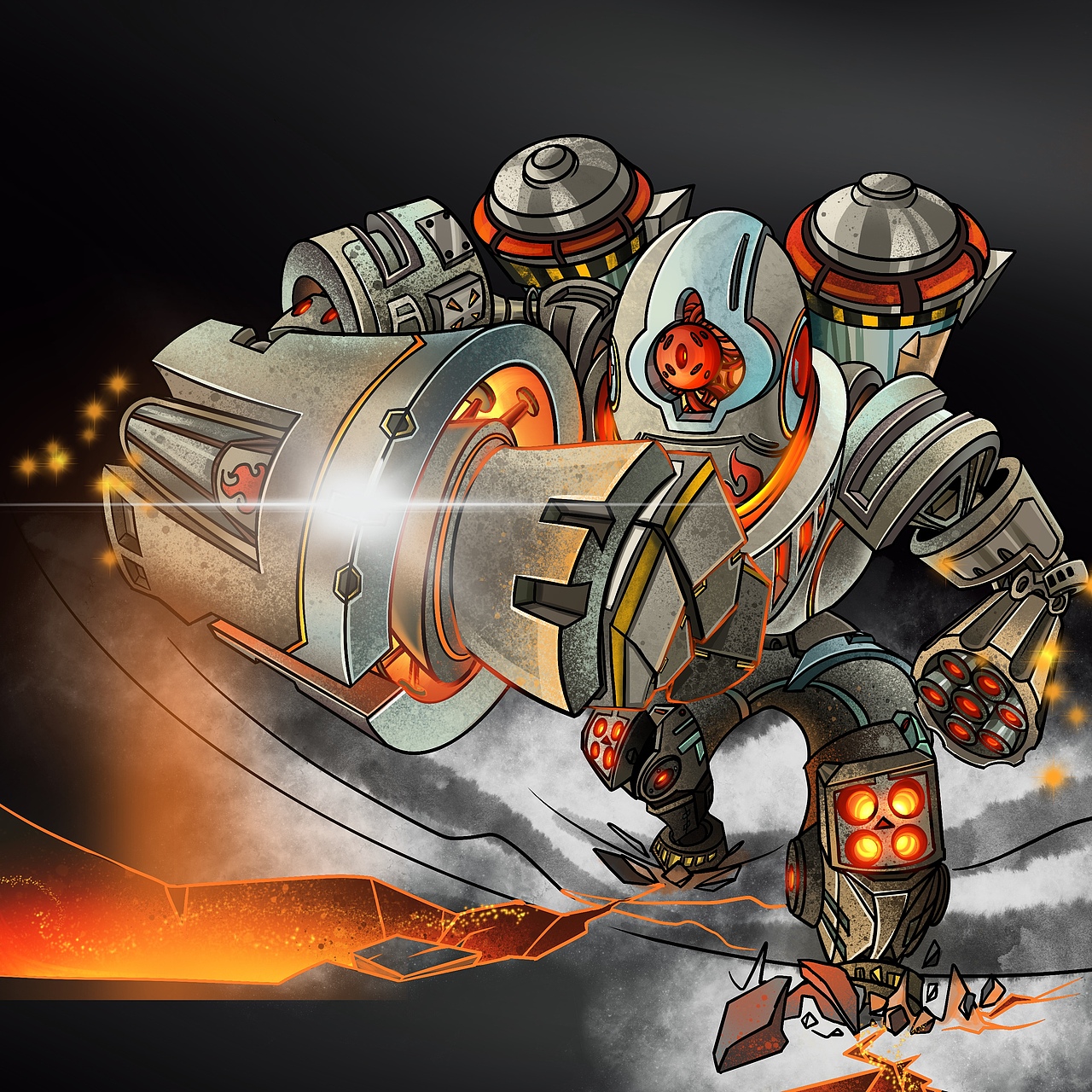 泰坦巨人|插画|创作习作|咖嚓_原创作品-站酷zcool