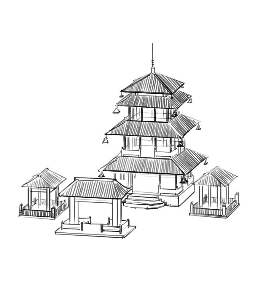 #C4D#中国古代建筑+3D视频H5交互制作（图ZMTI3MzYzMTA4） - 建筑/空间 - 站酷设计师跳跳糖创意原创素材 - 站酷ZCOOL