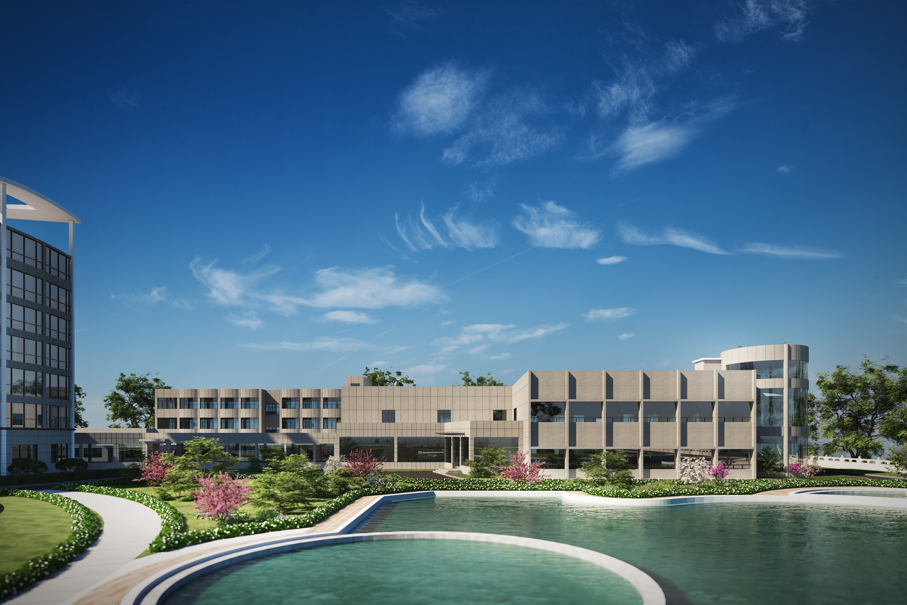 老酒店建筑改造效果图