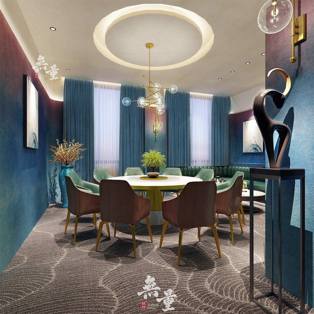 陕西专业烧烤店设计--猛娃烧烤店