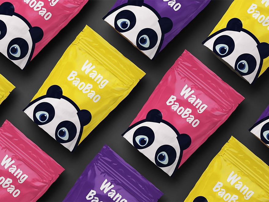 休闲零食品牌网红品牌王饱饱平面设计包装设计