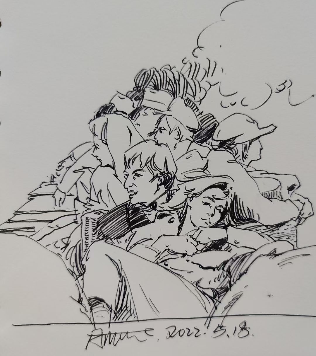 近日速写（图ZMzE1NDMwNjYw） - 绘画 - 站酷设计师张晓睿原创素材 - 站酷ZCOOL