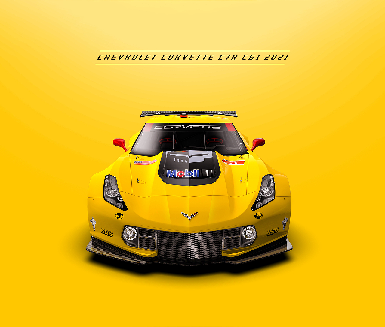 Chevrolet Corvette C7R CGI（图ZMjQxODA5OTgw） - 机械/交通 - 站酷设计师阿飞_Vision原创素材 - 站酷ZCOOL