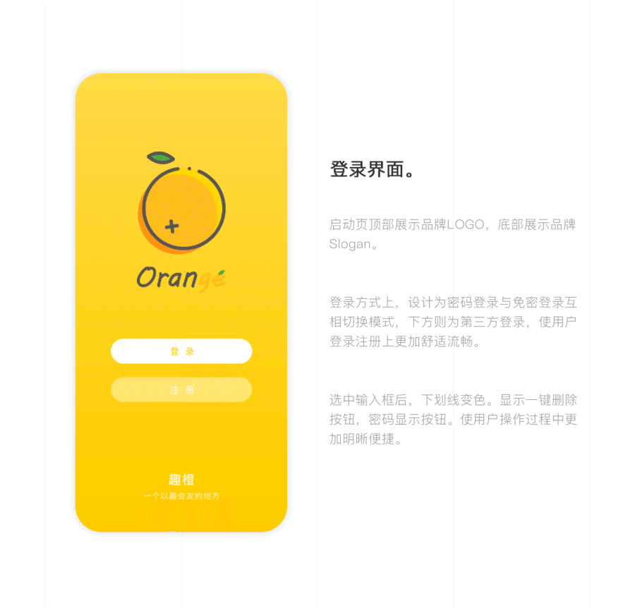 趣橙——社交概念APP设计（图ZMTkzMDg3Mjky） - APP界面 - 站酷设计师Elidnl原创素材 - 站酷ZCOOL
