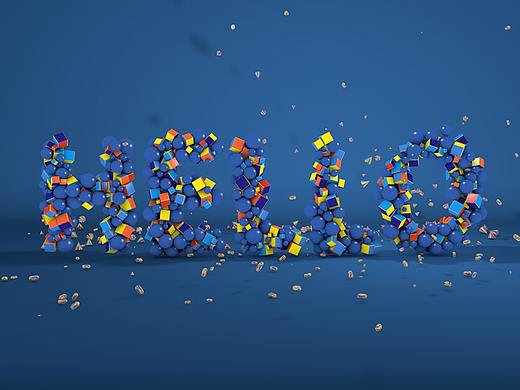 HELLO小球C4D练习