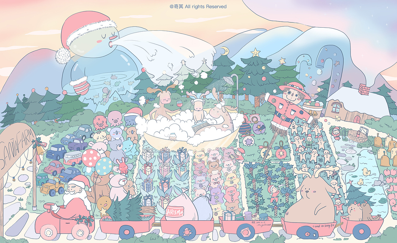 圣诞老人的秘密farm（图ZMjgxNDM0NDQ4） - 创作习作 - 站酷设计师奇其原创素材 - 站酷ZCOOL