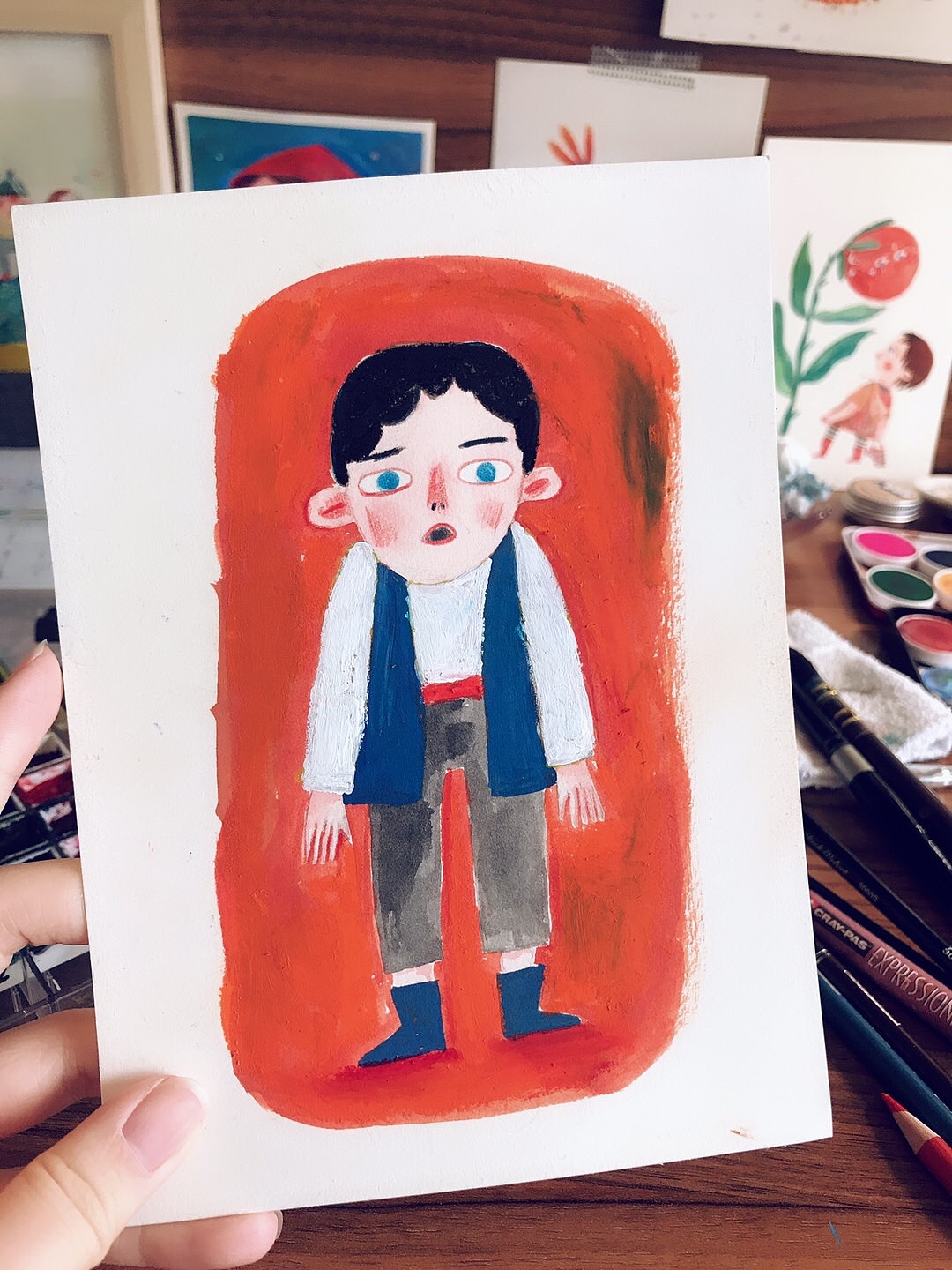 综合材料涂涂抹抹（图ZMTUxNTMxMjQw） - 儿童插画 - 站酷设计师六一kaki原创素材 - 站酷ZCOOL