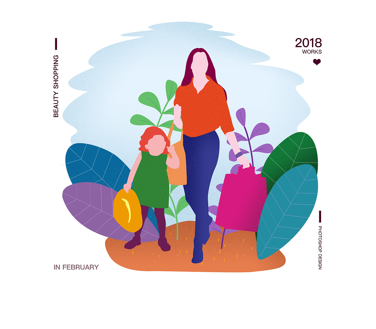 扁平人物插畫（圖ZMTA2MTQxMjQ4） - 閃屏/壁紙 - 站酷設(shè)計師飄桑原創(chuàng)素材 - 站酷ZCOOL