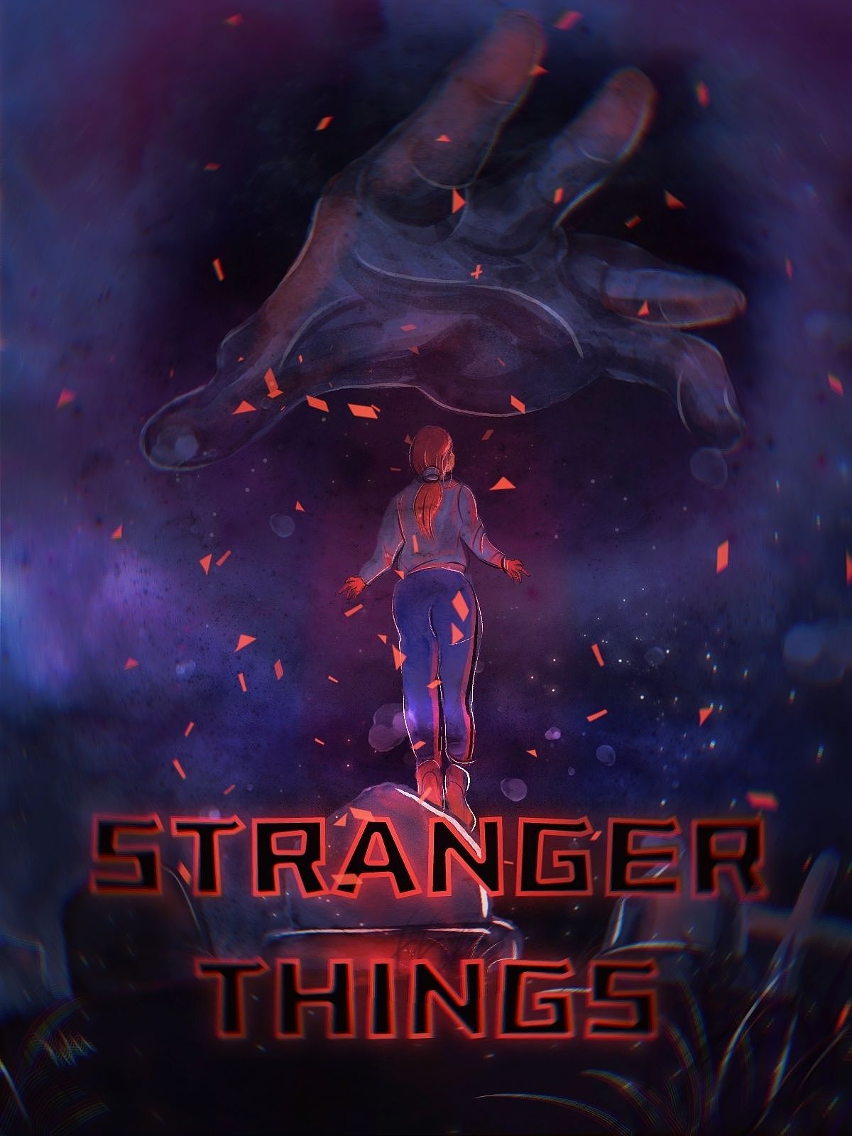 怪奇物语海报设计（图ZMzE3MTkwNTcy） - 商业插画 - 站酷设计师YukaHh原创素材 - 站酷ZCOOL