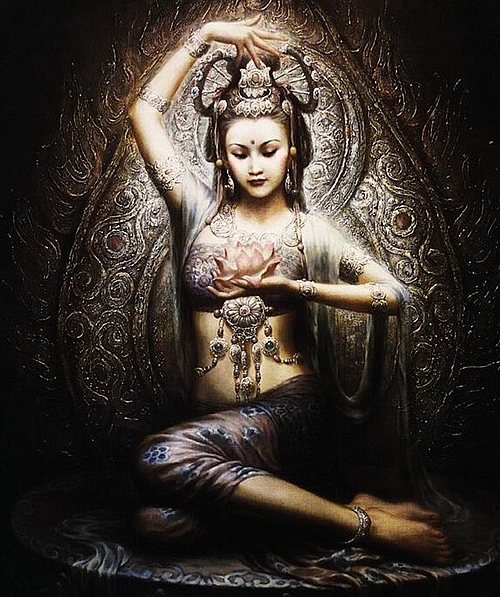 曾浩莫高窟飞天仙女图