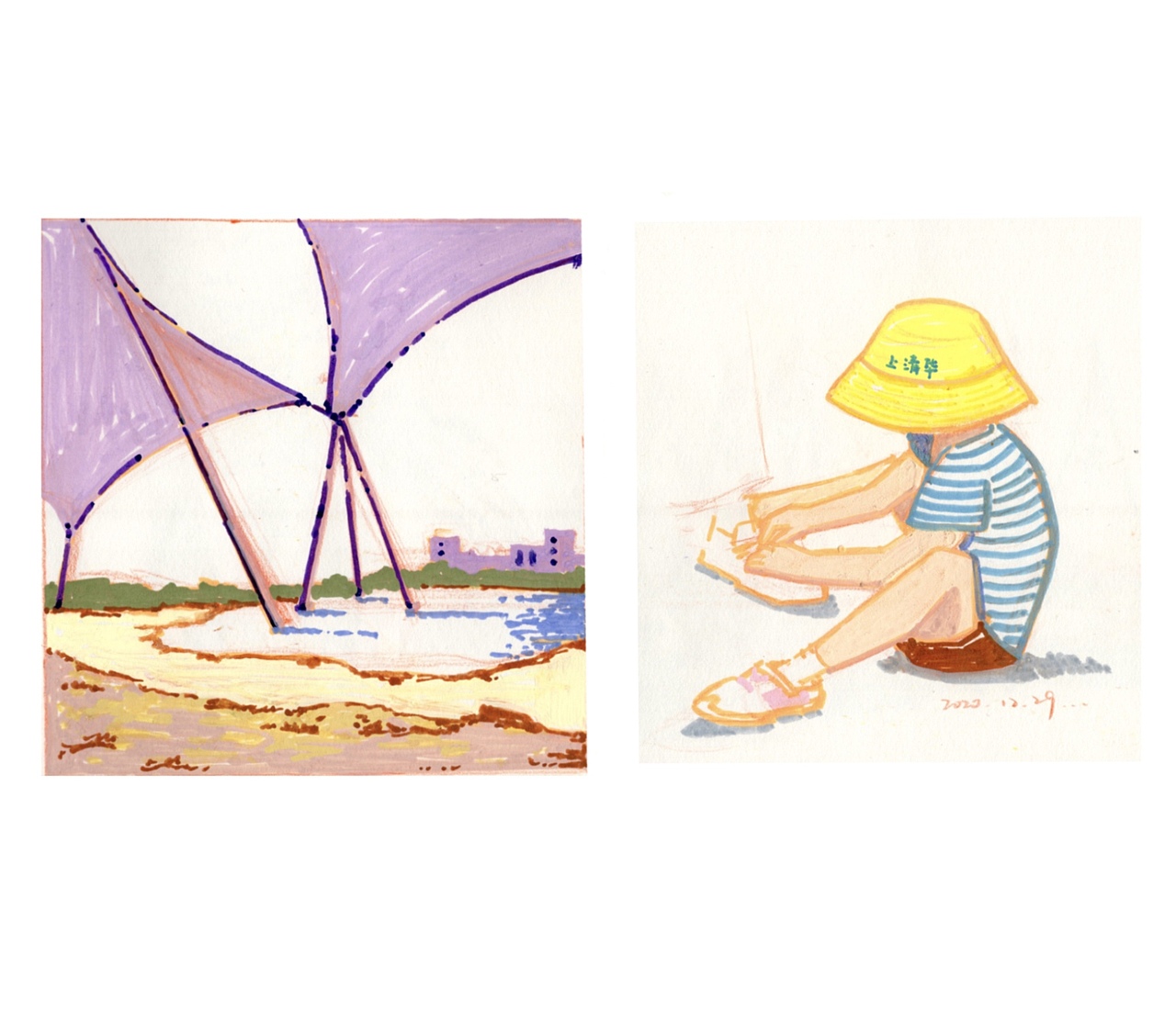 [总结]2020年手绘合集（图ZMjM4NDI4Mzgw） - 艺术插画 - 站酷设计师小只XIAOZHI原创素材 - 站酷ZCOOL