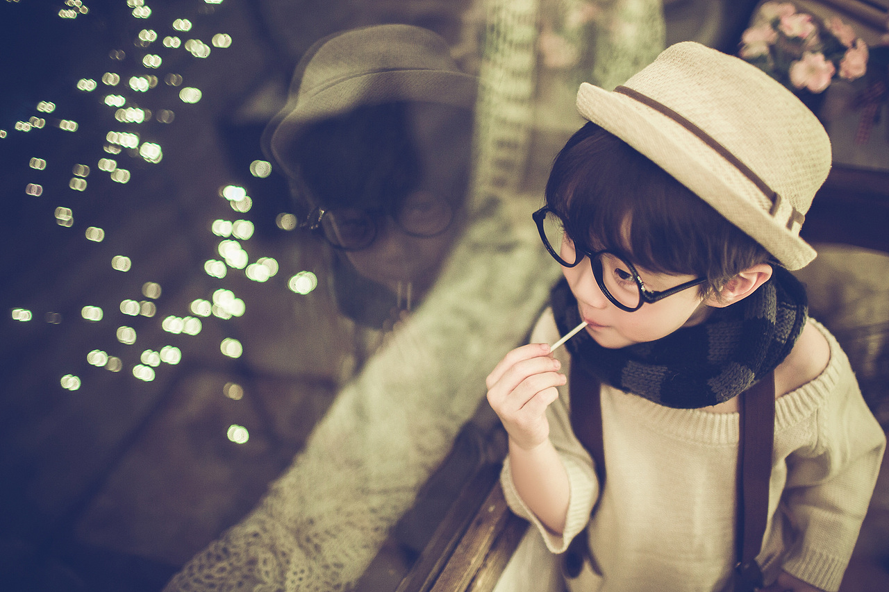 上海rainbowbaby高端儿童摄影秘密花园夜景赏析