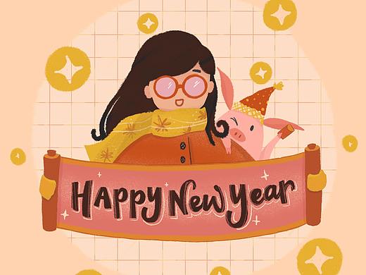 攜家豬給大家拜年（個(gè)人主頁(yè)-ZMzI3NzM1MzI=） - 創(chuàng)作習(xí)作 - 站酷設(shè)計(jì)師累承茍?jiān)瓌?chuàng)素材 - 站酷ZCOOL