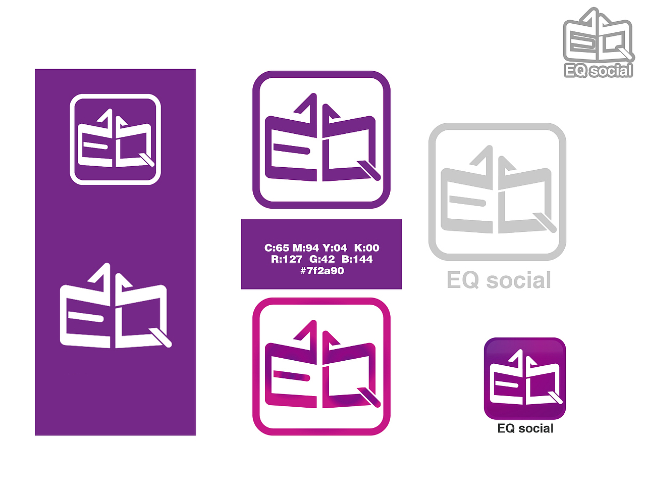 EQ学院的logo设计（图ZNjczNzMxMzI=） - Logo - 站酷设计师江河KALO原创素材 - 站酷ZCOOL