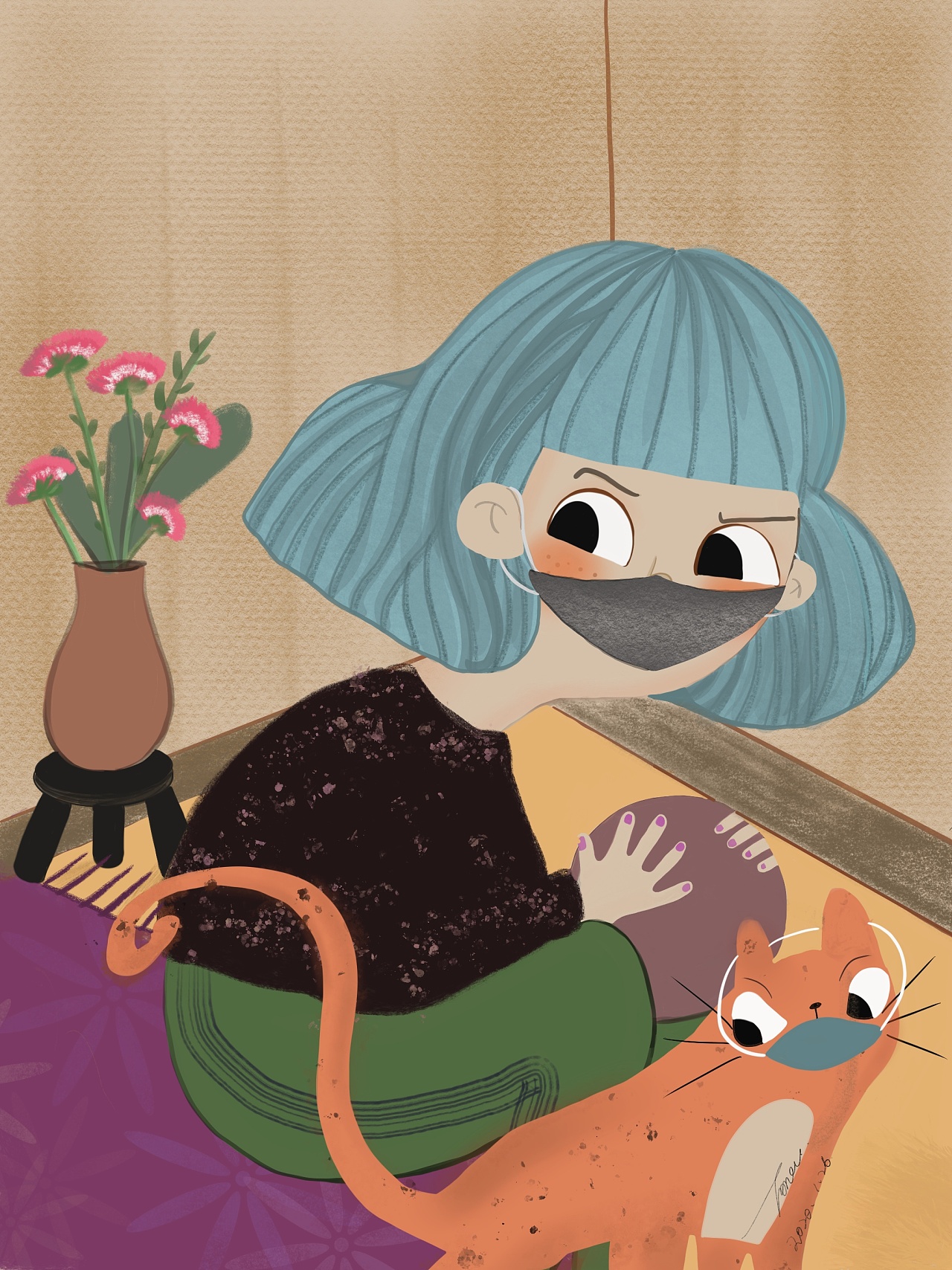 放假宅在家的日子